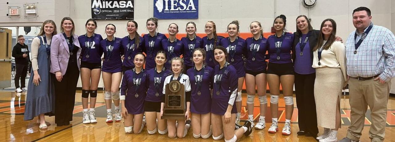 8th grade volleyball 2nd place at State