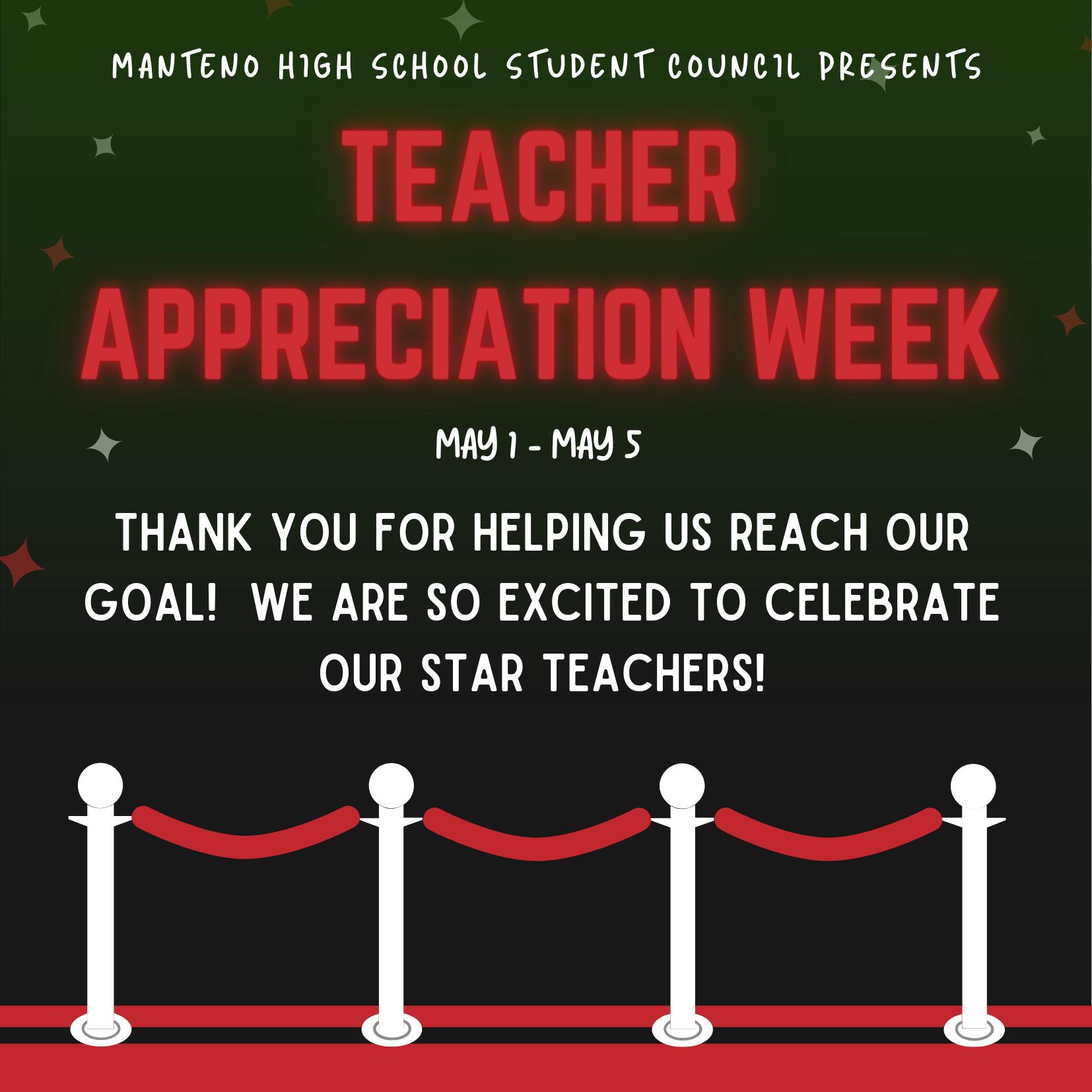 MHS Teacher Appreciation Week