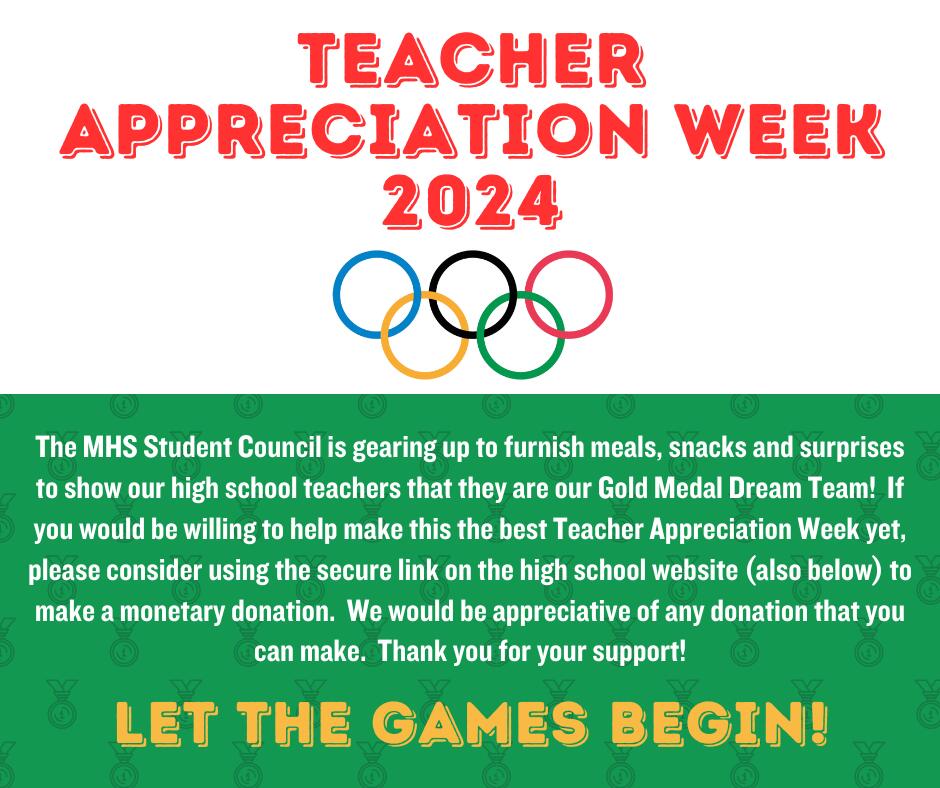 Teacher Appreciation Week Donations